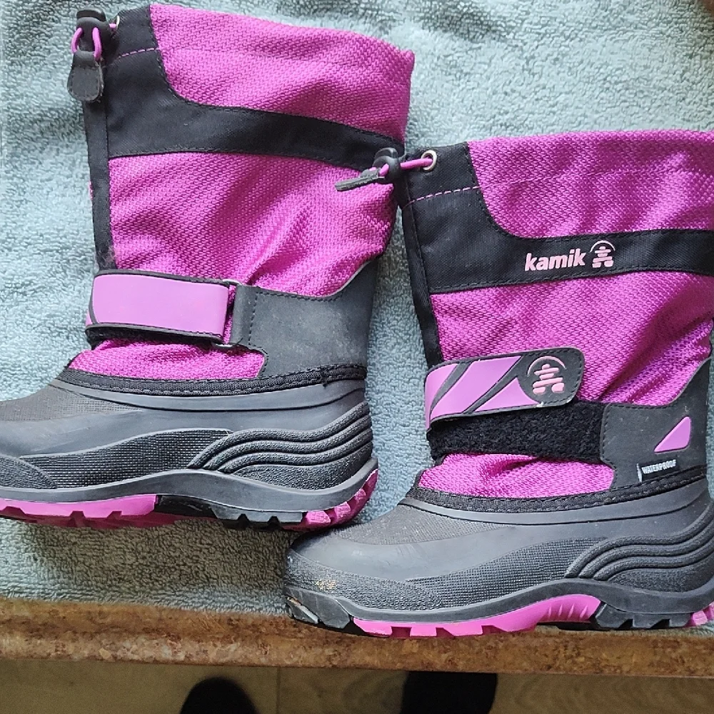 Kamik Kids Boots - Black and Purple - Picture 4 of 9